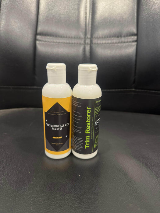Pro Supreme Scratch Remover 125 ml and Trim Restorer 100 ml each Pack of 2