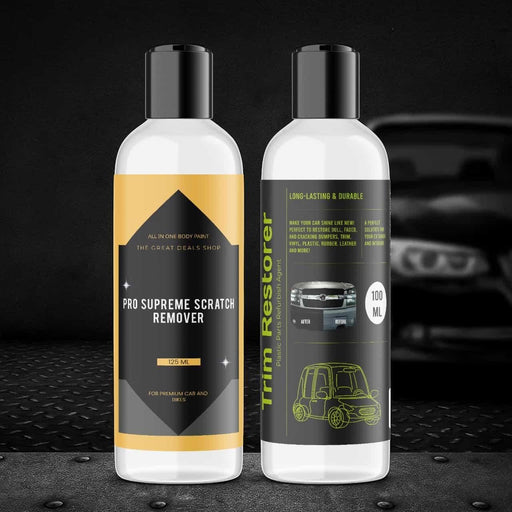 Pro Supreme Scratch Remover 125 ml and Trim Restorer 100 ml Pack of 1