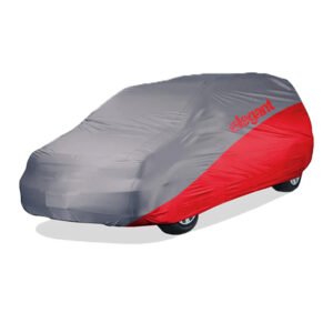 Elegant Car Body Cover WR Grey And Red for Hatchback Cars