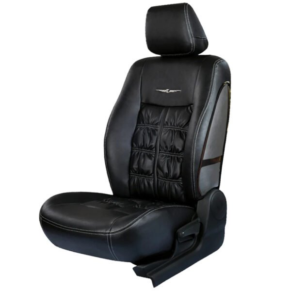 Nappa Grande Art Leather Airbag Friendly Car Seat Cover Black